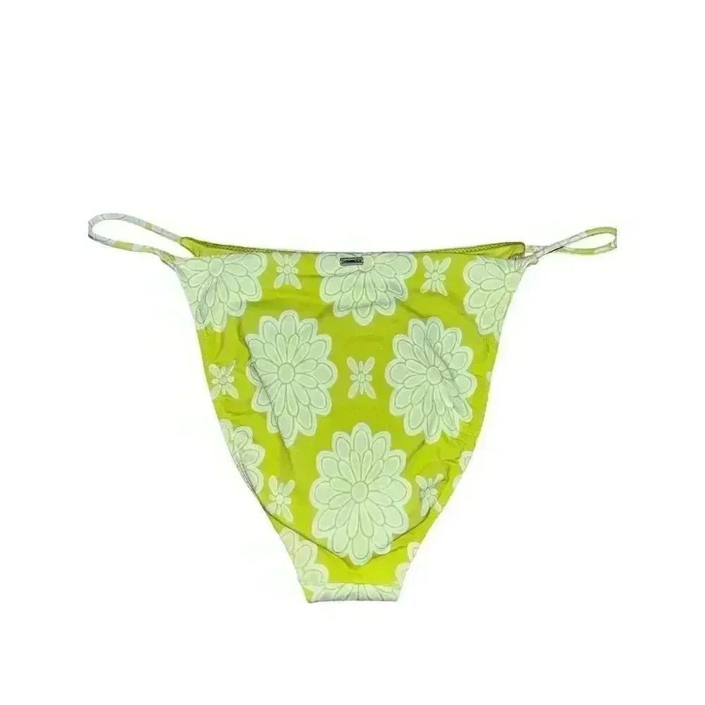 O'Neill Mystical Horizon Redondo Bikini Bottoms Size XL Lime Green Floral - Picture 6 of 9